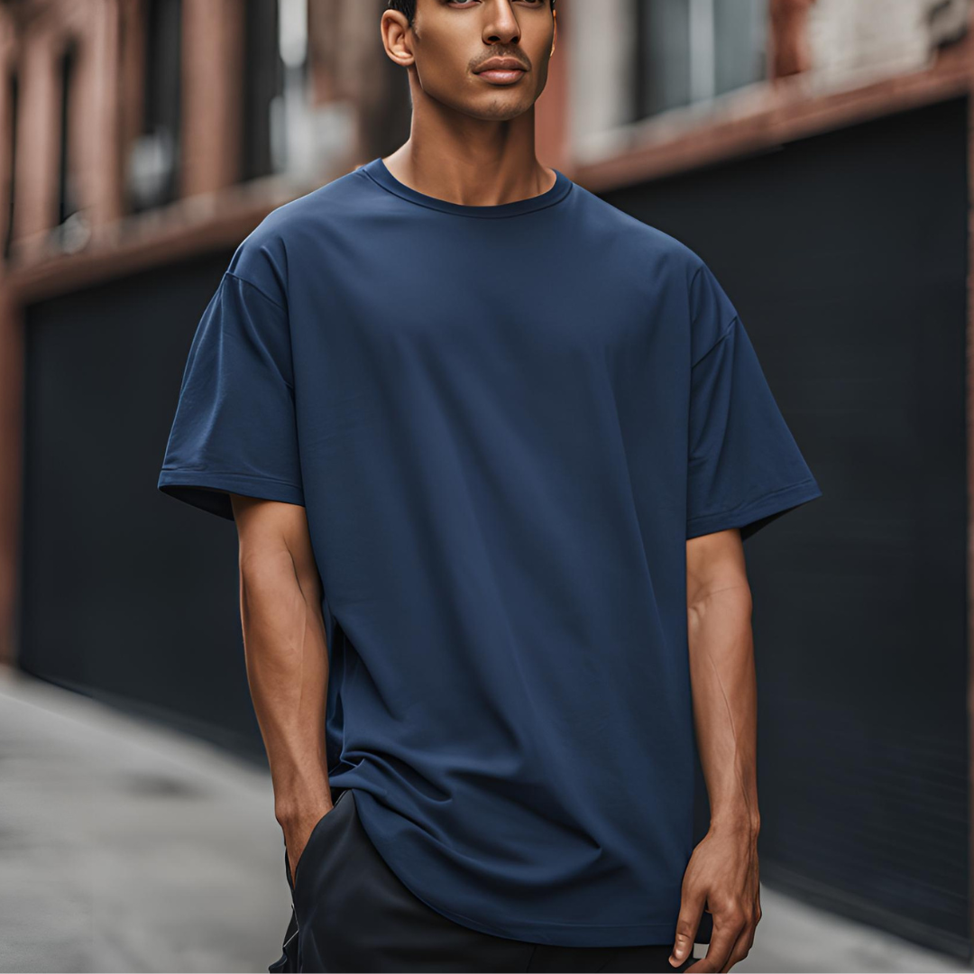 Unisex Oversized Classic T-Shirt | Navy Blue