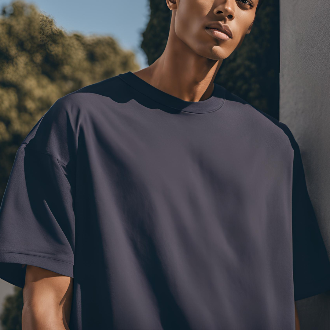 Unisex Oversized Classic T-Shirt | Navy Blue