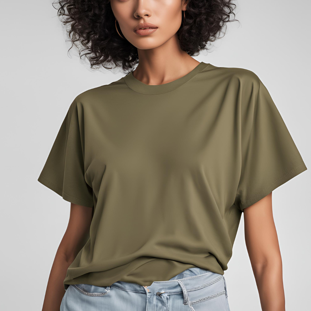 Women's Oversized Classic T-Shirt | Olive Green