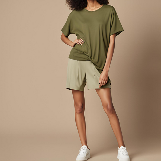 Women's Oversized Classic T-Shirt | Olive Green