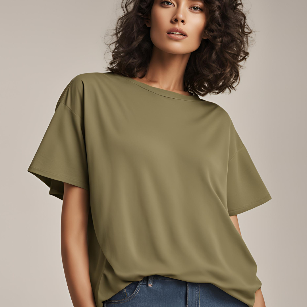 Women's Oversized Classic T-Shirt | Olive Green